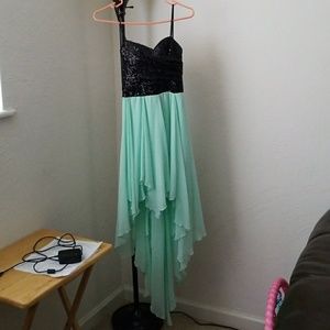 Windsor High-Low Sequined Dress